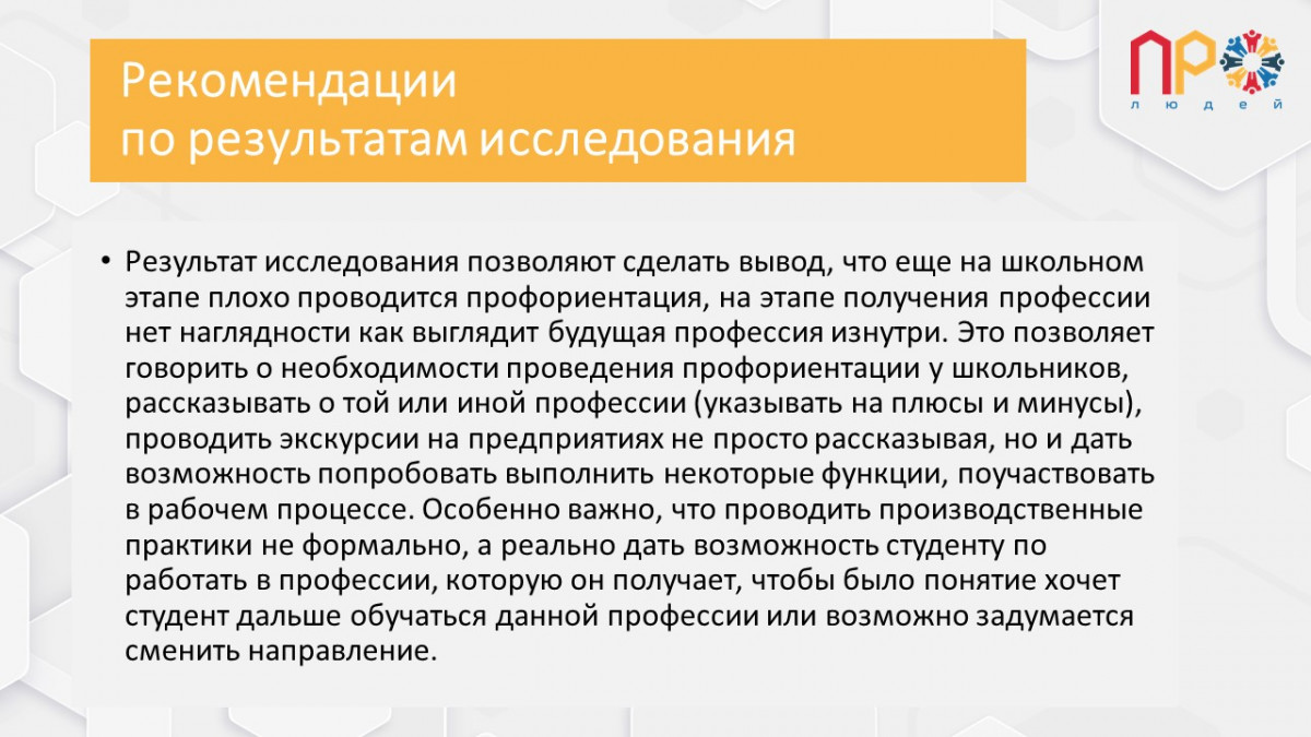 Результаты анализа проведенного опроса №499