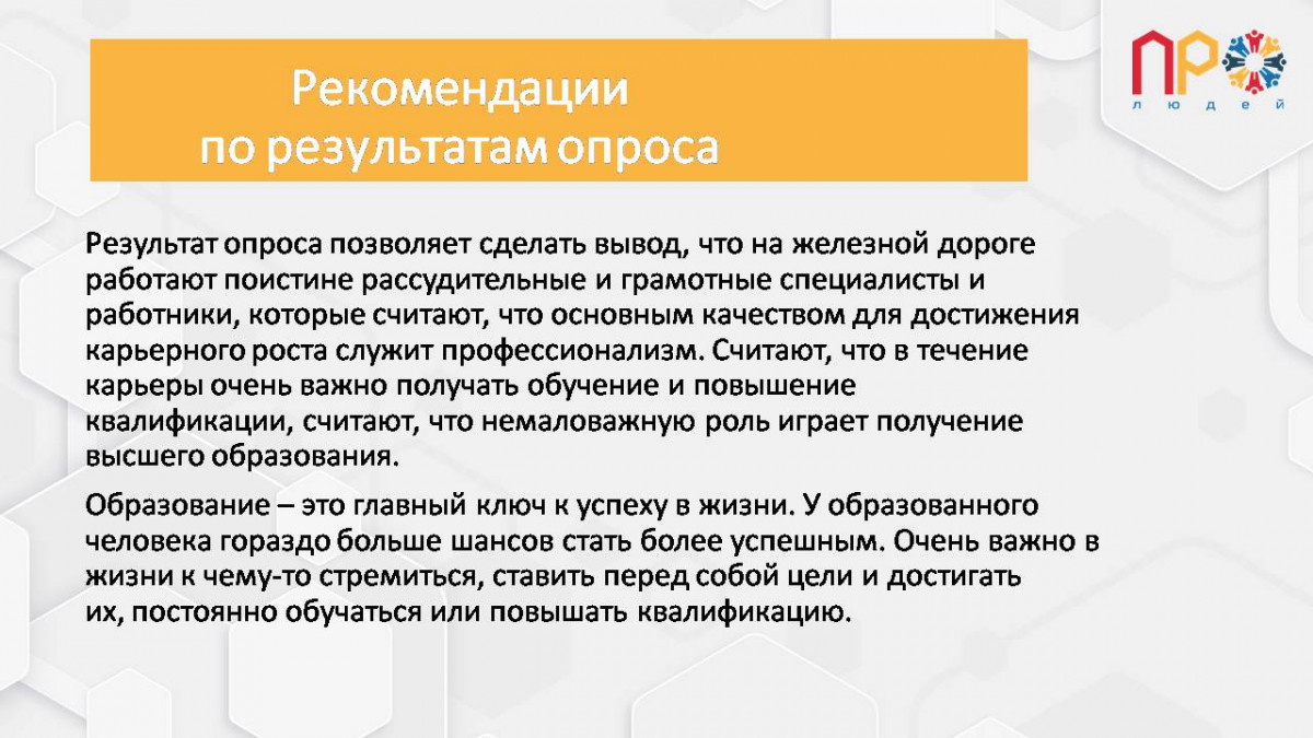 Результаты анализа проведенного опроса №581